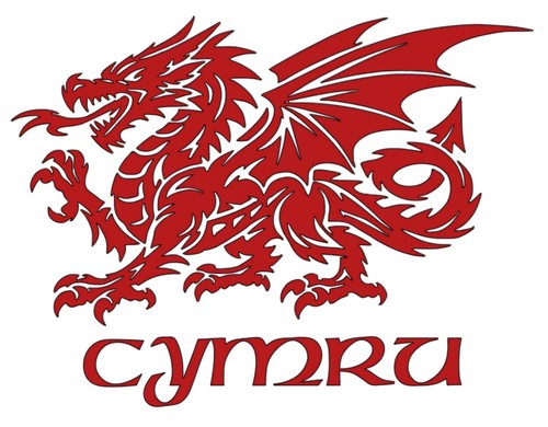 Welsh dragon cymru decal - welsh,