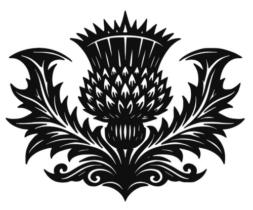 Scottish thistle decal - scottish,