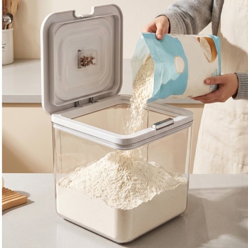 Kitchen flour bin with - bin,