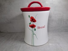 Ceramic Dunelm Poppy Bread Bin