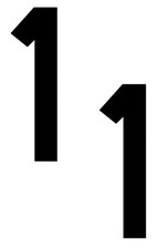 Number 1 Decal Stickers Pack