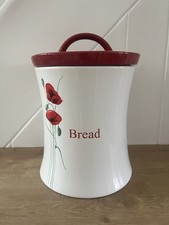 Ceramic Dunelm Poppy Bread Bin