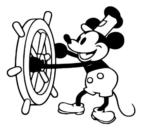 Mickey mouse steamboat - steamboat, willie