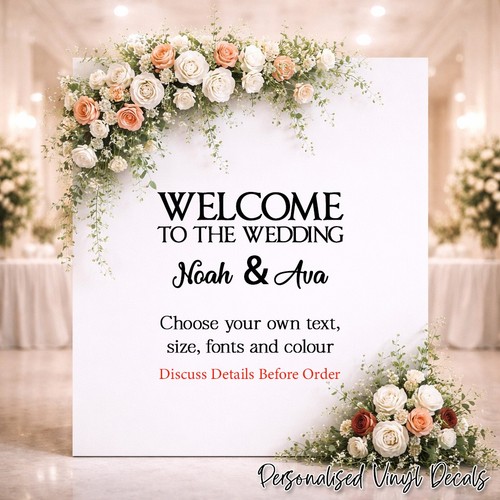Personalised wedding welcome - personalised,