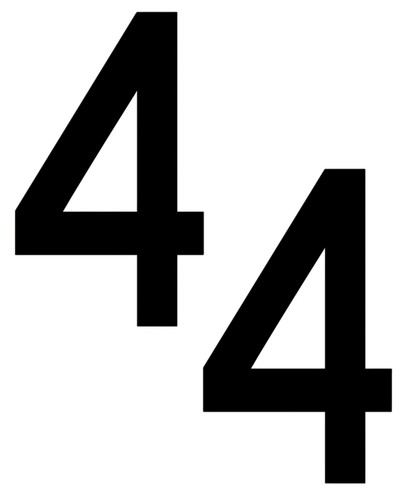 Number decal stickers - number,