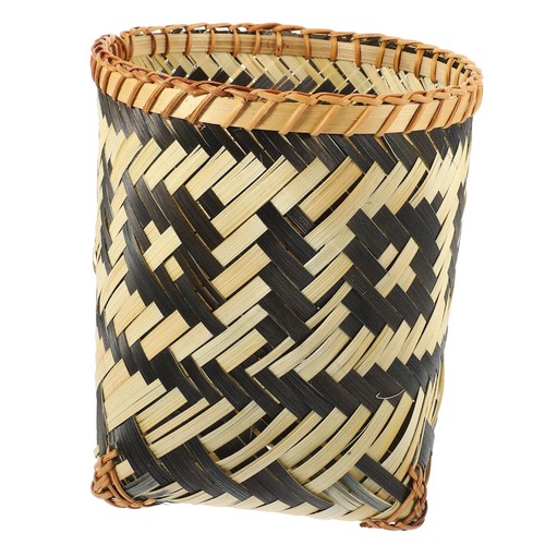Woven trash can - woven,